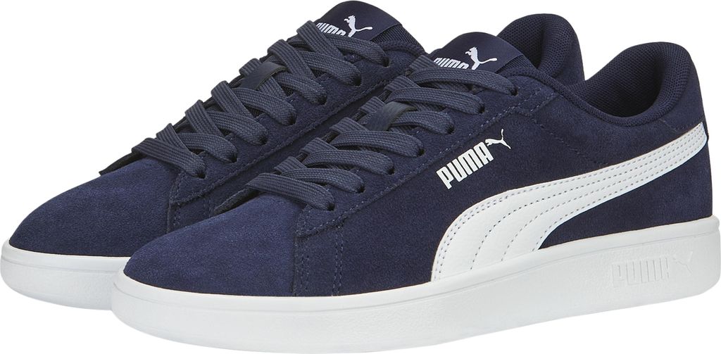 PUMA Smash 3.0 Suede Sneaker Kinder 02 - puma navy/puma white 39