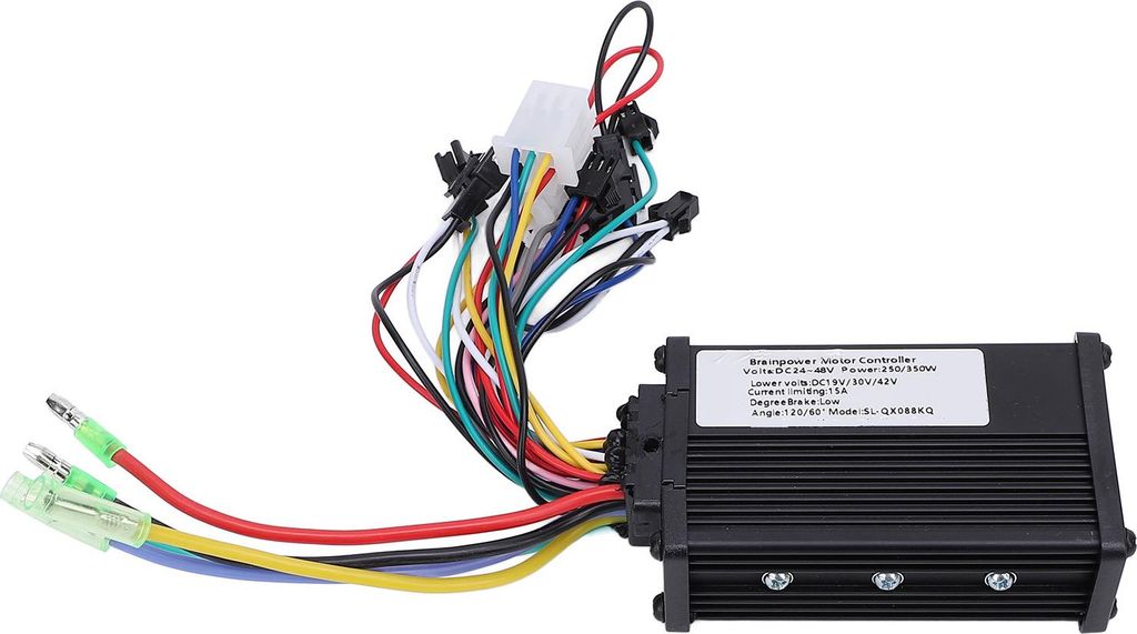 Tbest Elektro-Fahrrad-Motorsteuerung, 24 V bis 48 V, 250 W, 350 W, Aluminiumlegierung, brstenloser Sinuswellen-Motorregler