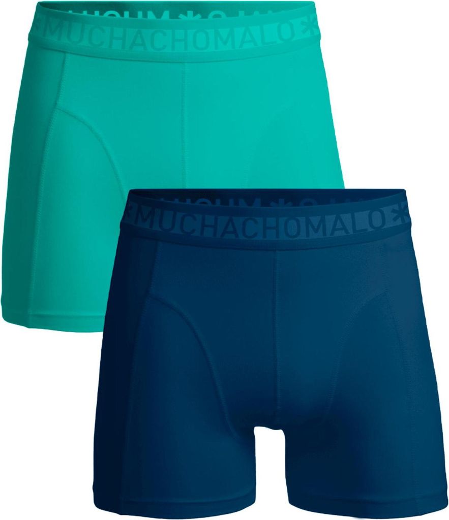 Muchachomalo Herren Boxershorts – 2er Pack – Baumwolle Stretch – Bequeme Unterwäsche – Größe M - SOLID1010-664