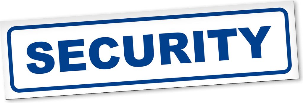 PantherPixel Security Magnetschild Auto Wachdienst Objektschutz Magnetfolie Geschenkidee 45 x 12 cm STANDARDFARBFOLIEN