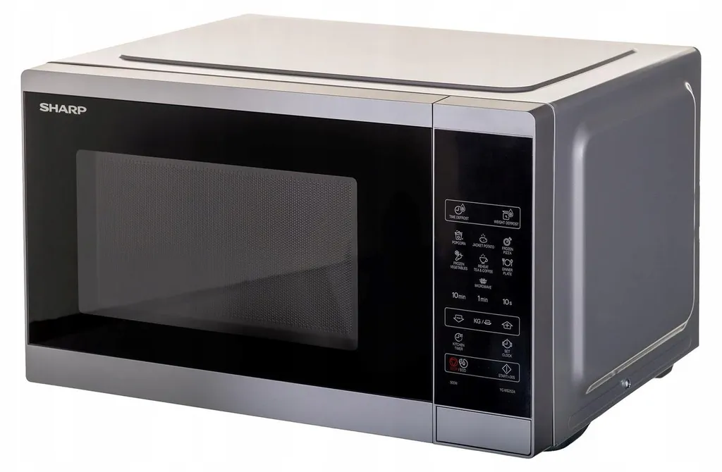 Micro-ondes Pose Libre Sharp 25L Argenté avec Programmes de Cuisson - 8