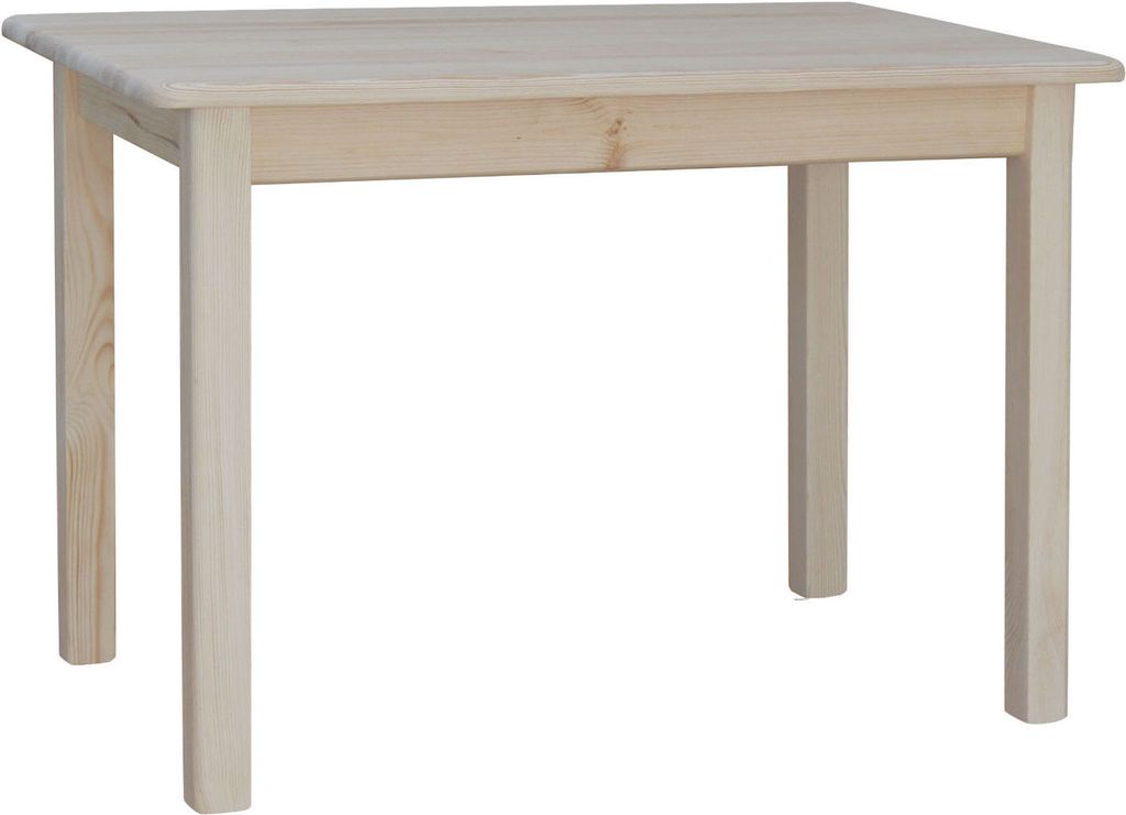 Tavolo in pino massiccio non trattato 120 x 70 cm Immagine del prodotto 