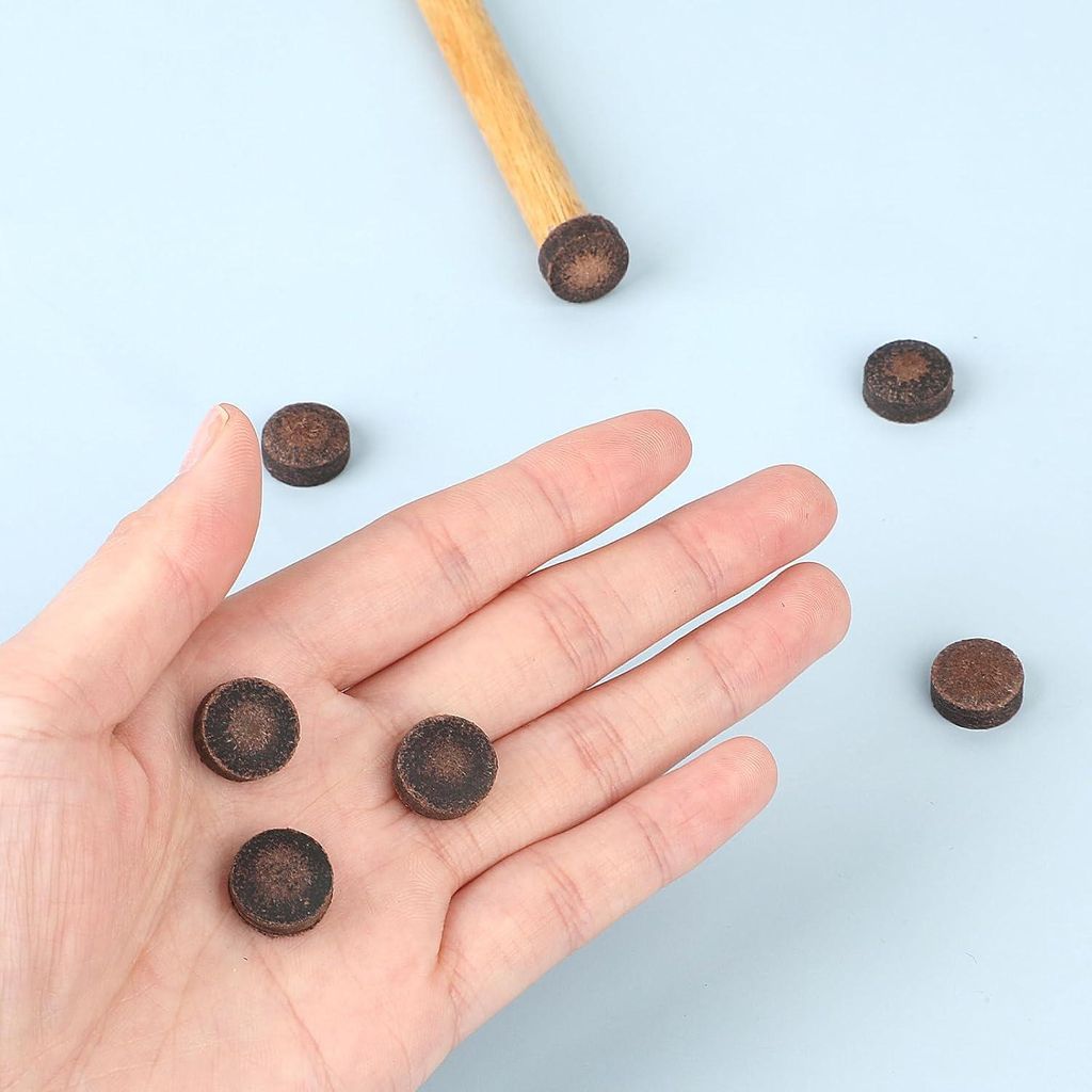 20 Stück Billardqueue-Punkte 13 mm Ersatzkit Billardqueue Tipps - Zubehörset für Billardstöcke, Snooker und Pool