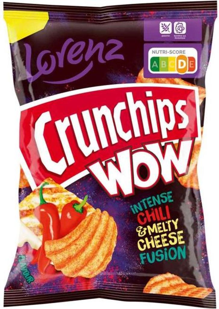 Crunchips WOW Intense Chili & Melty Cheese Fusion 110g