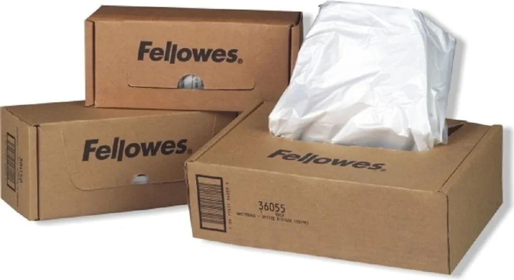 100 Sacchetti Fellowes 34L Trasparente - Stop ai Coriandoli in Ufficio