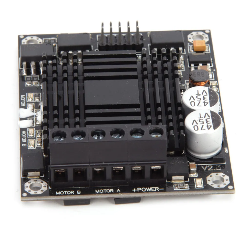 Driver de Moteur CC à 2 Canaux Module de Puissance pour Robotique DIY - 2