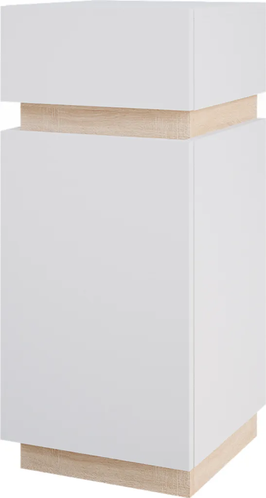 Vicco mobiletto bagno Gloria, 33 x 75.5 cm con anta e cassetto, Bianco/Sonoma