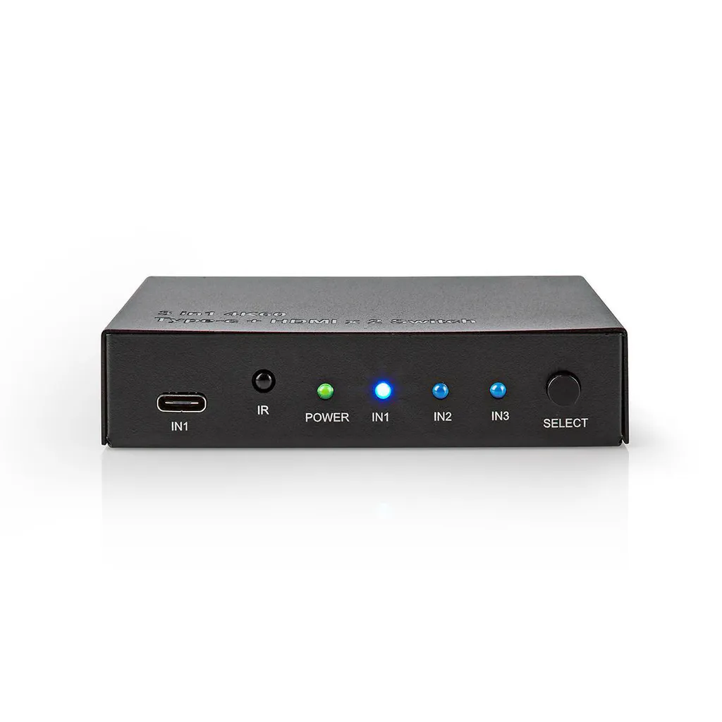 Sélecteur HDMI Nedis 4K2K 60Hz HDCP 2.2 ultra compact avec 2 entrées 3D