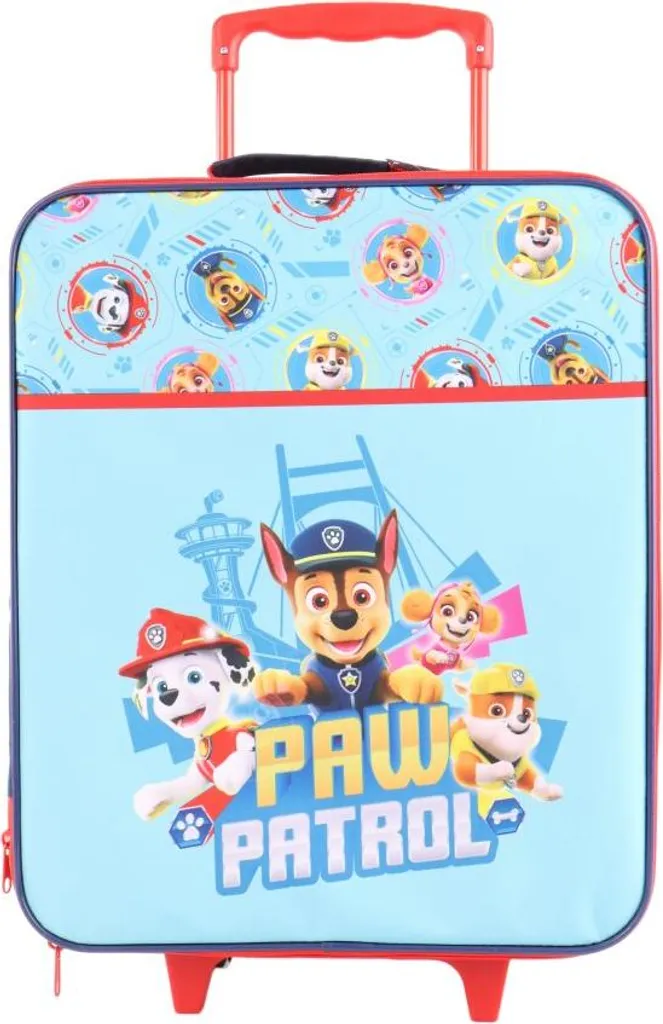 Sac à roulettes Paw Patrol 42 cm bleu rouge - Bagage vélo multi-usages