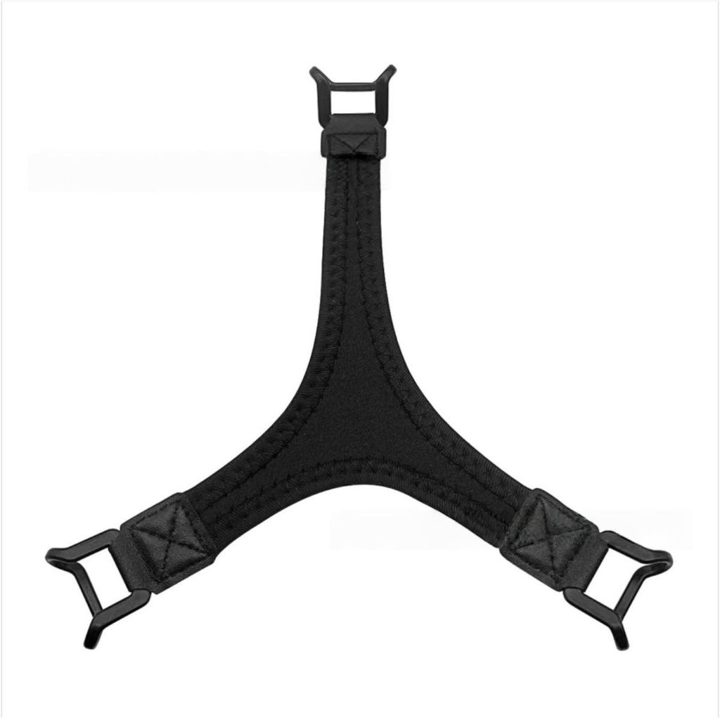 INF Multifunktionaler dreieckiger Handriemen, kompatibel mit iPad, E-Reader und Tablets — hochelastischer Nylon-Einhandgriff Schwarz