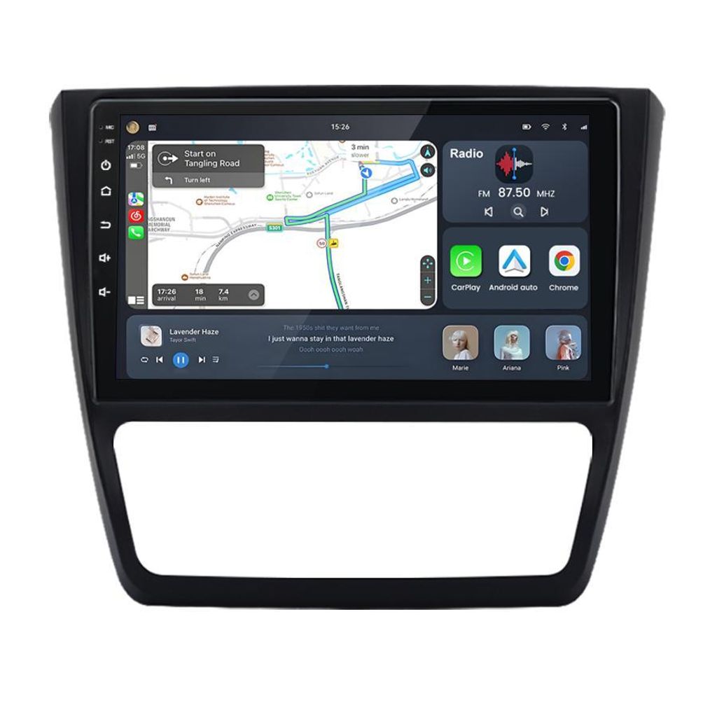 CarPlay Radio samochodowe Android 10" 64GB do Škoda Yeti Zdjęcie produktu 
