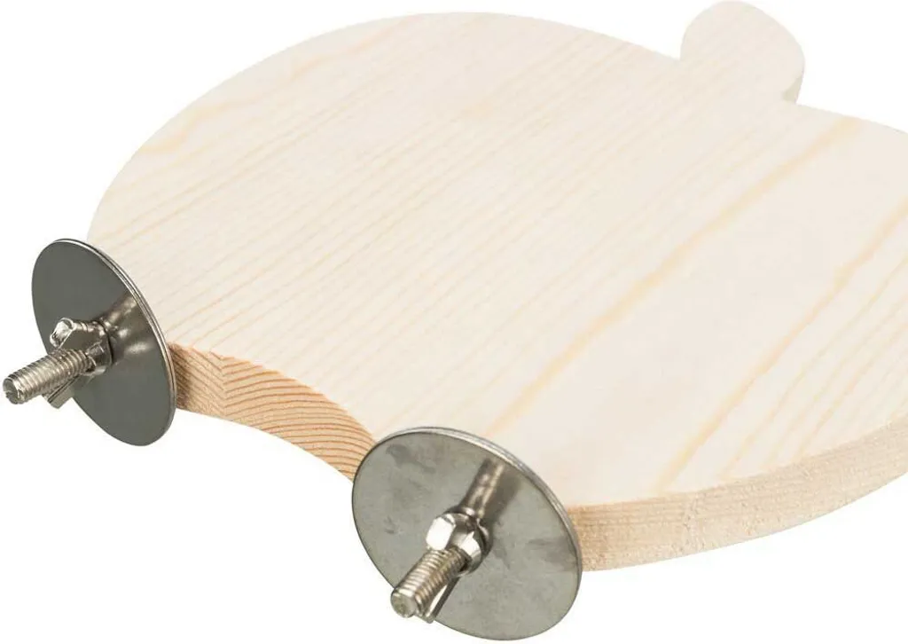 Piattaforma Mela in Legno per Roditori 21x17 cm | Accessorio Gabbia Naturale