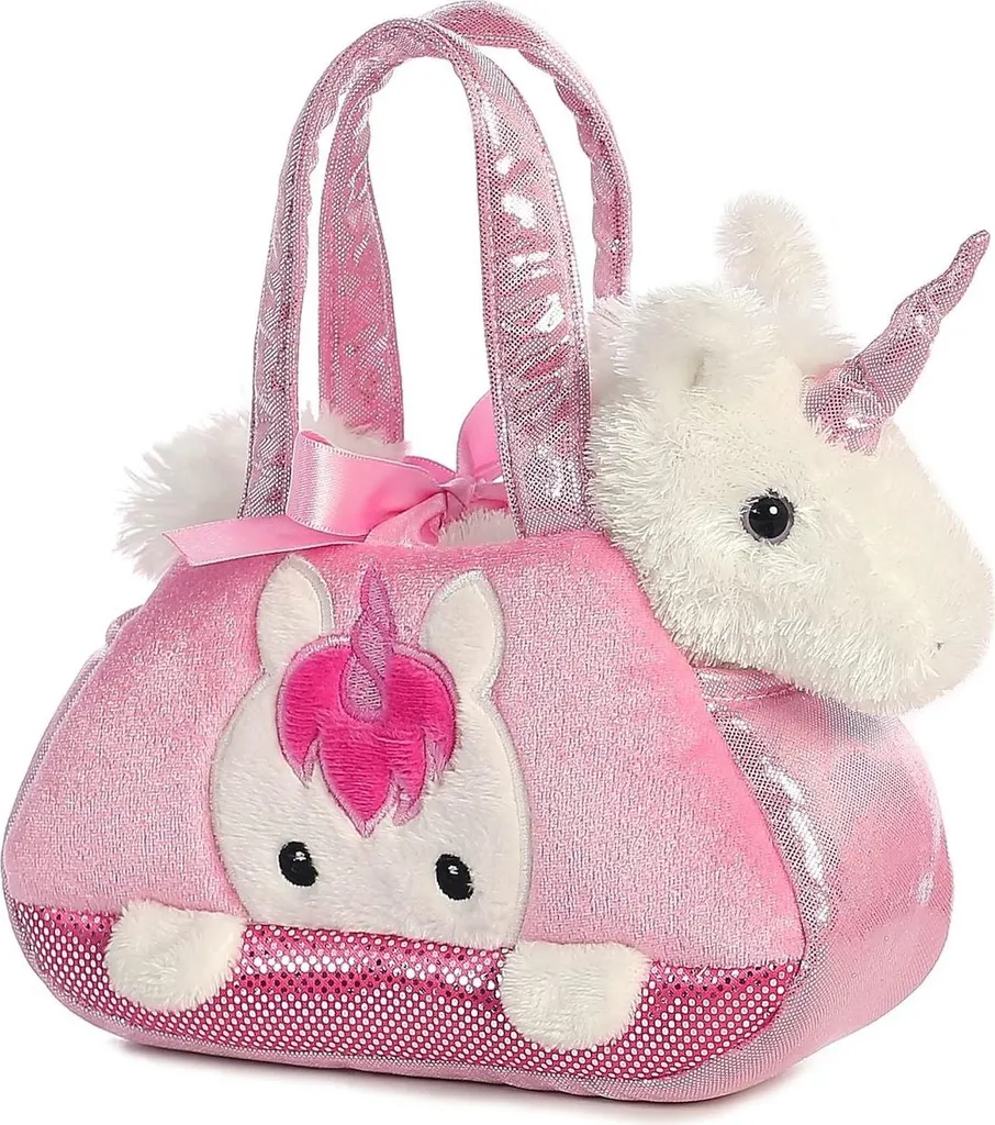 Peluche Licorne Incassable avec Sac de Transport : Fini le Doudou Perdu