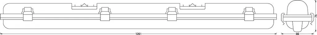 Éclairage LED pour garage et sous-sol Submarine Through Wiring LEDVANCE