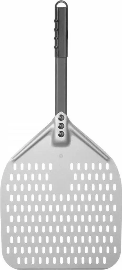 Pelle à pizza en aluminium anodisé 660x305mm avec plateau perforé