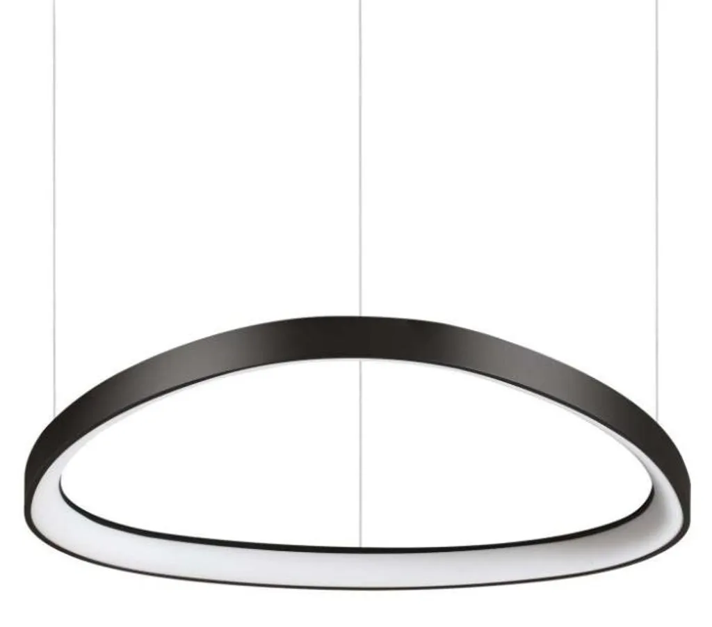 Suspension luminaire LED 48W noire Gemini pour salon et salle à manger