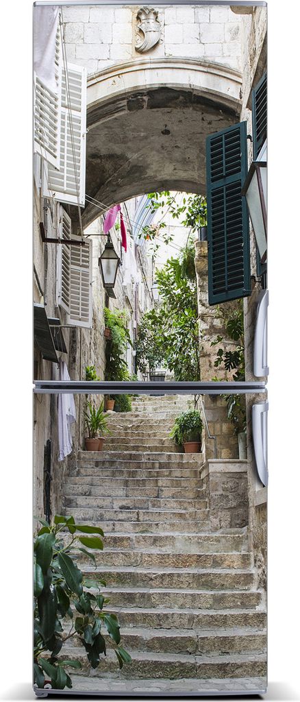 Tulup Kühlschrankdekoration - Magnetmatte - 70 cm x 190 cm - Magnet auf dem Kühlschrank - Die Straßen Von Dubrovnik