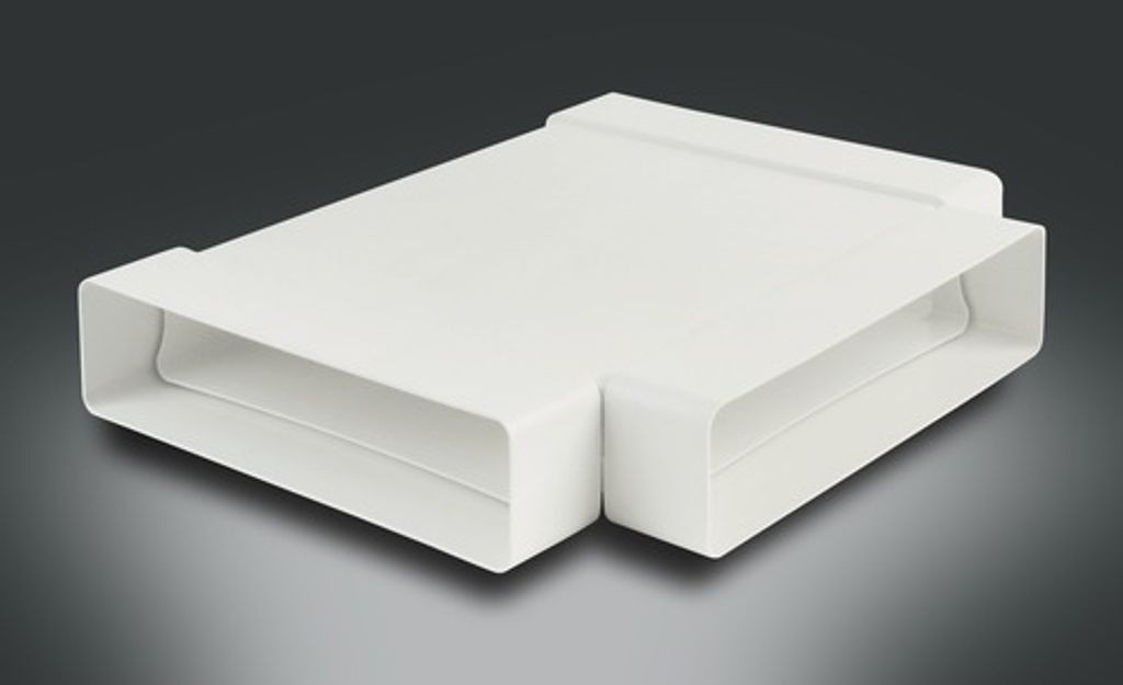 Rotheigner Flachkanal T-Stück weiß 220 mm x 54 mm