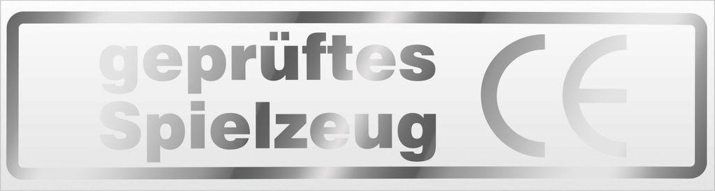 Kiwistar es Spielzeug Magnetschild Schild magnetisch - 60cm Chrom - Magnetfolie für Auto PKW Kfz