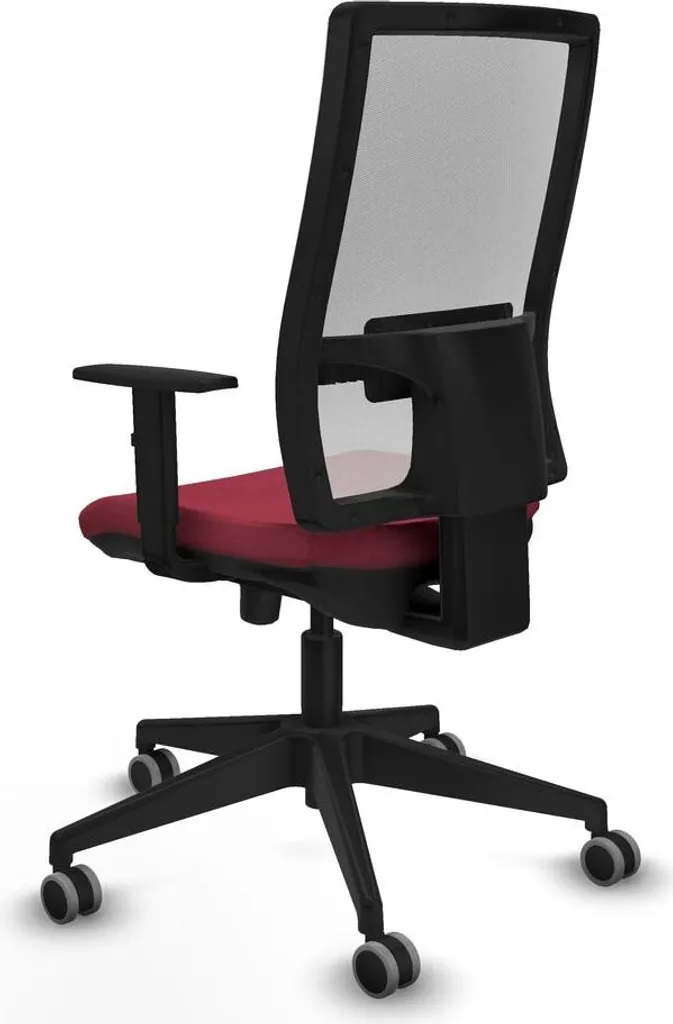 Siège de bureau ergonomique 1D066G0 Piqueras y Crespo réglable rouge - 4