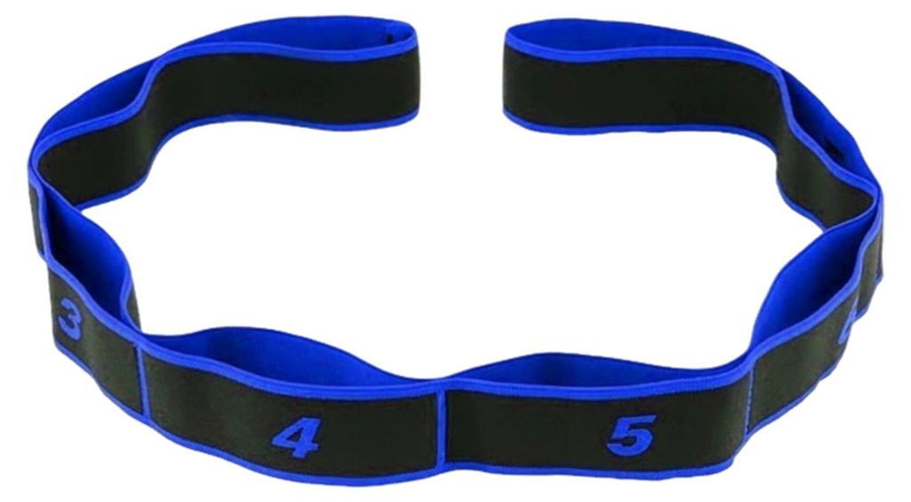 Yoga-Stretchband mit 8 Schlaufen für Pilates, Ballett, Tanz, Gymnastik, Flexibilitätstraining, elastisches Band, Trainingsband für Frauen, Worko...