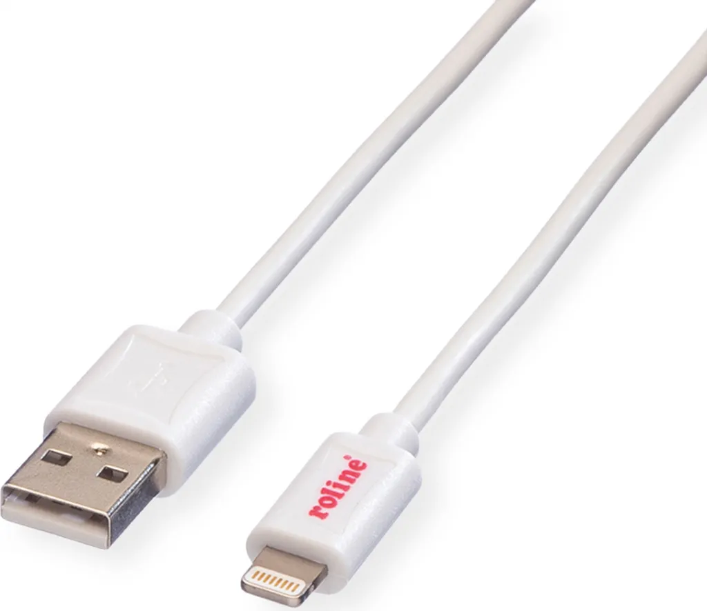 Câble Lightning ROLINE robuste de 1m avec connecteurs moulés