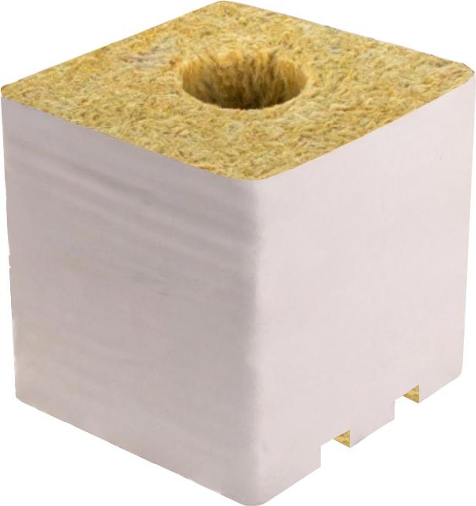 4x Steinwolle Growblock Cannabis 15x15x14,2cm 36x40mm Substrat Indoor Grow