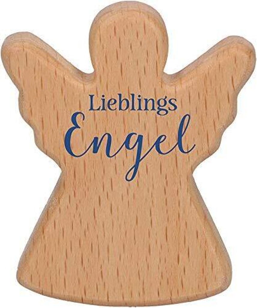 Handschmeichler "Lieblingsengel" 5,2 x 6 cm Buche natur, in Engelform