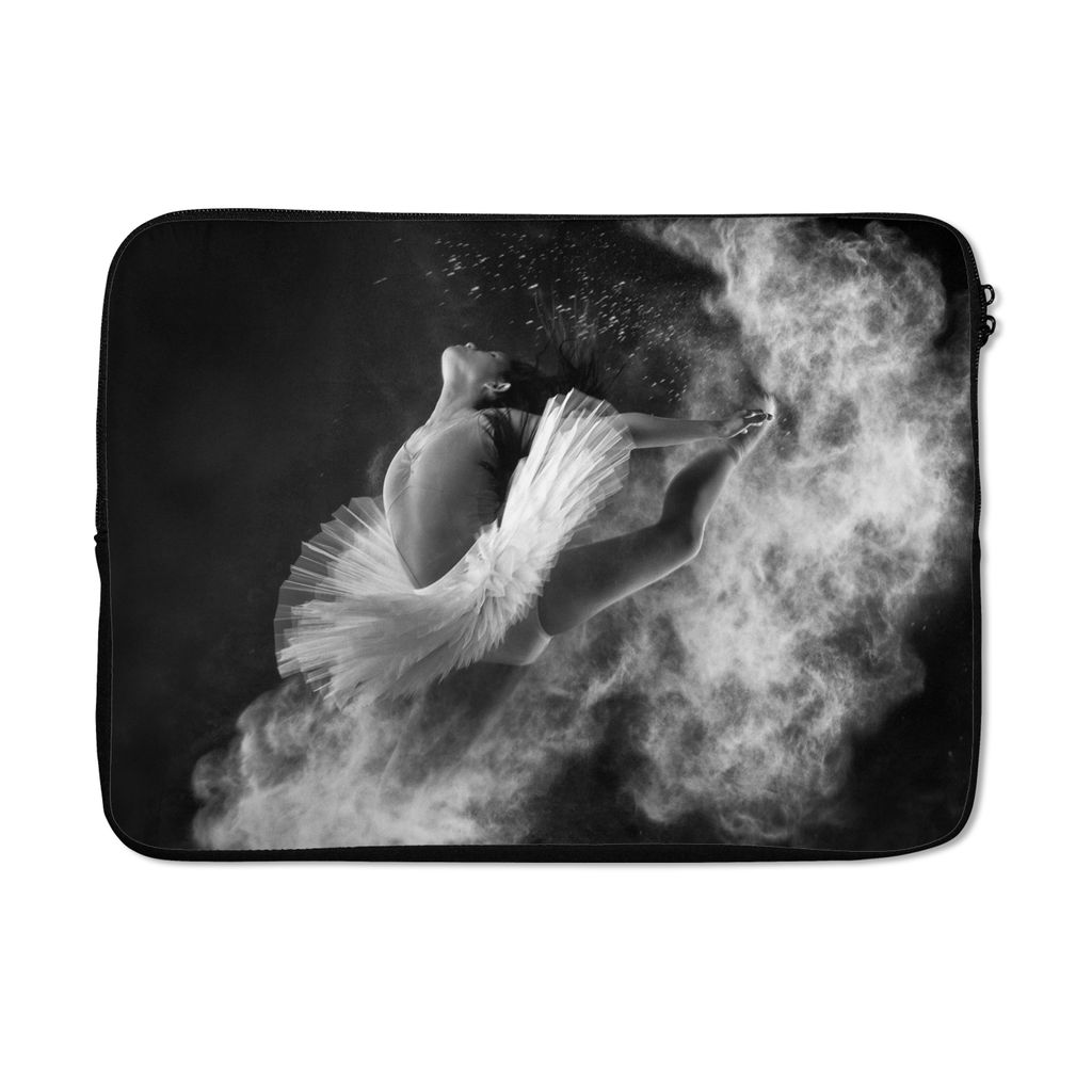 MuchoWow Laptop Hülle 14 ZollTanz - Ballerina - Ausdruck - Schwarz und weiß Laptoptasche - Laptoptasche - Stoßsicher - Schutzhaube