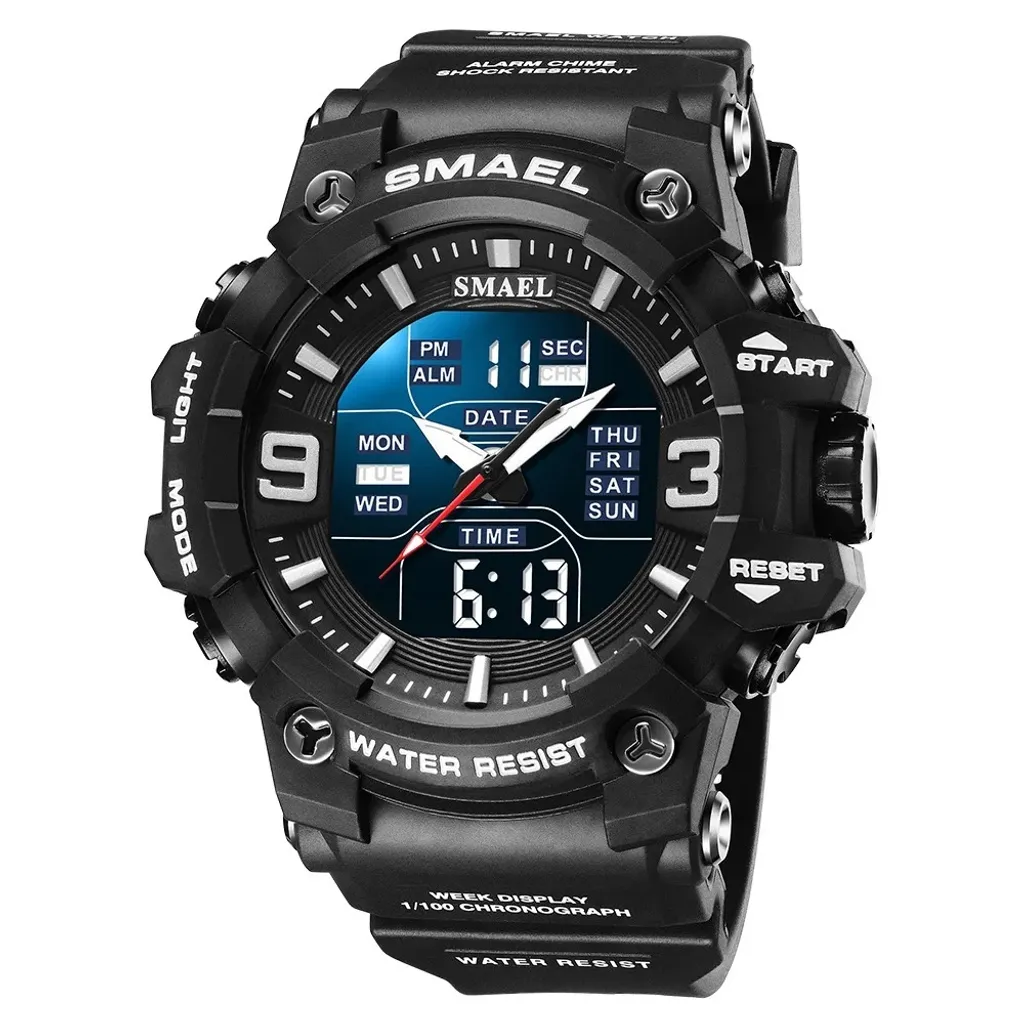 Montre SMAEL TR-29457 Noire : Finies les Montres Fragiles et Illisibles