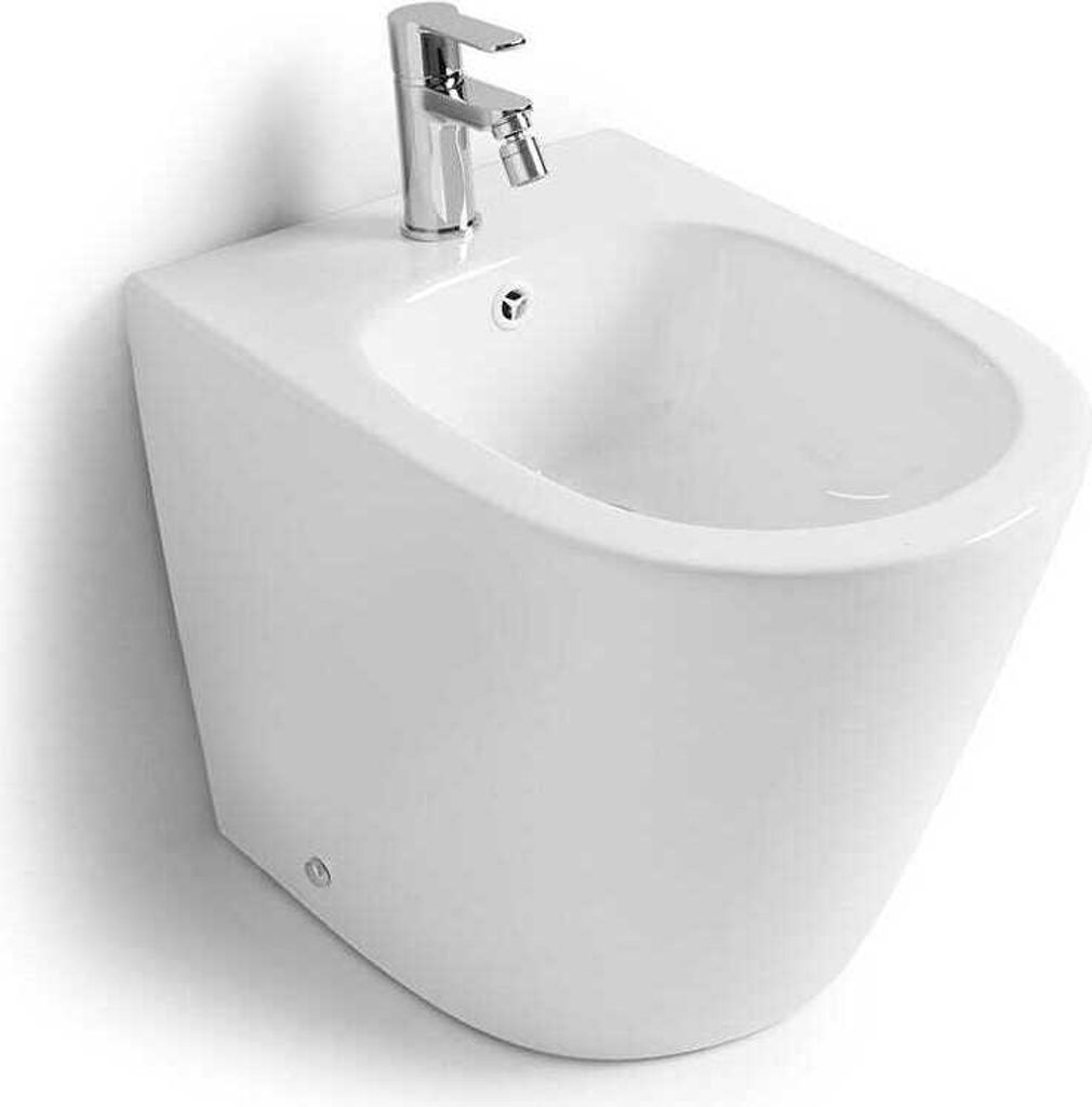 Sanitärkeramik Stand-Bidet in weißer Farbe | Blues