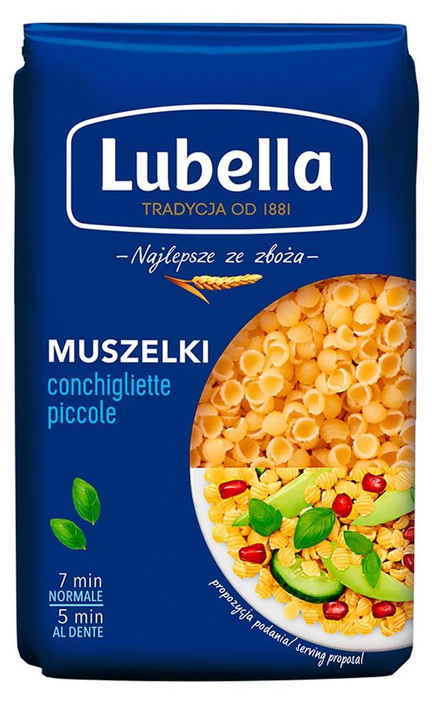 Makaron Lubella Muszelki Małe 400 g Obrázek produktu 