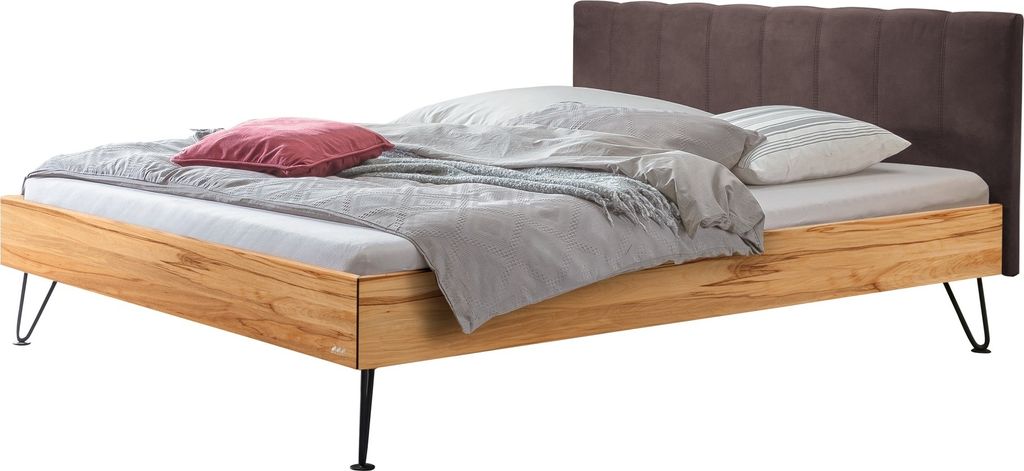 HASENA Designbett Roberto Wildbuche | Kunstleder espresso 160x200