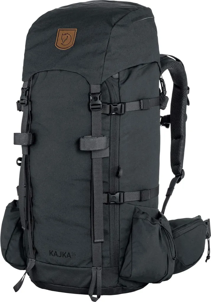 Sac à dos outdoor Fjällräven Kajka 35 Noir pour trekking et voyage