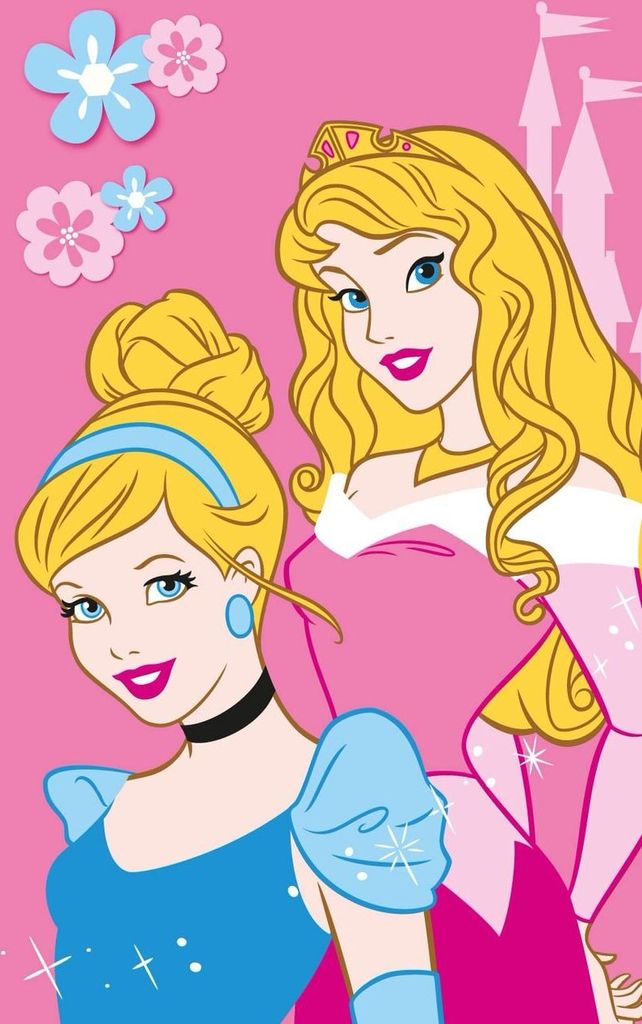 Disney Kinderteppich Princess Teppich (Cinderella + Dornröschen)