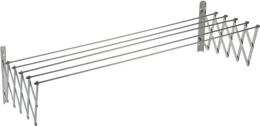 Corde à Linge Sauvic en Acier Inox Argenté 180cm : Solidité et Design