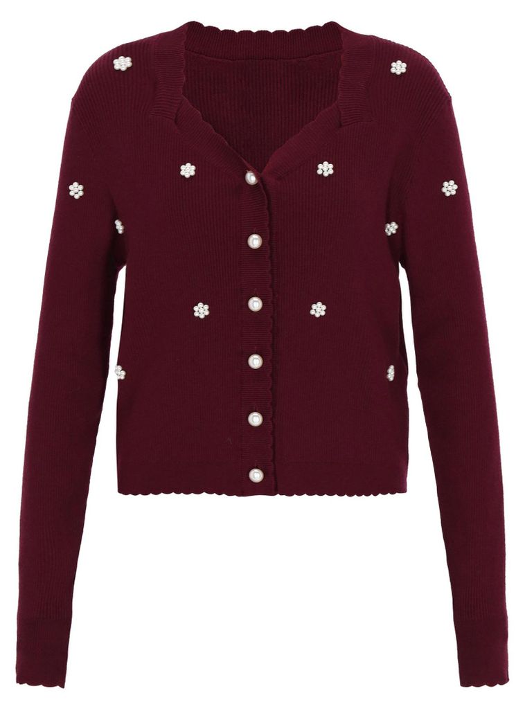 LYNNEA damen pullover - rotwein,XS/S