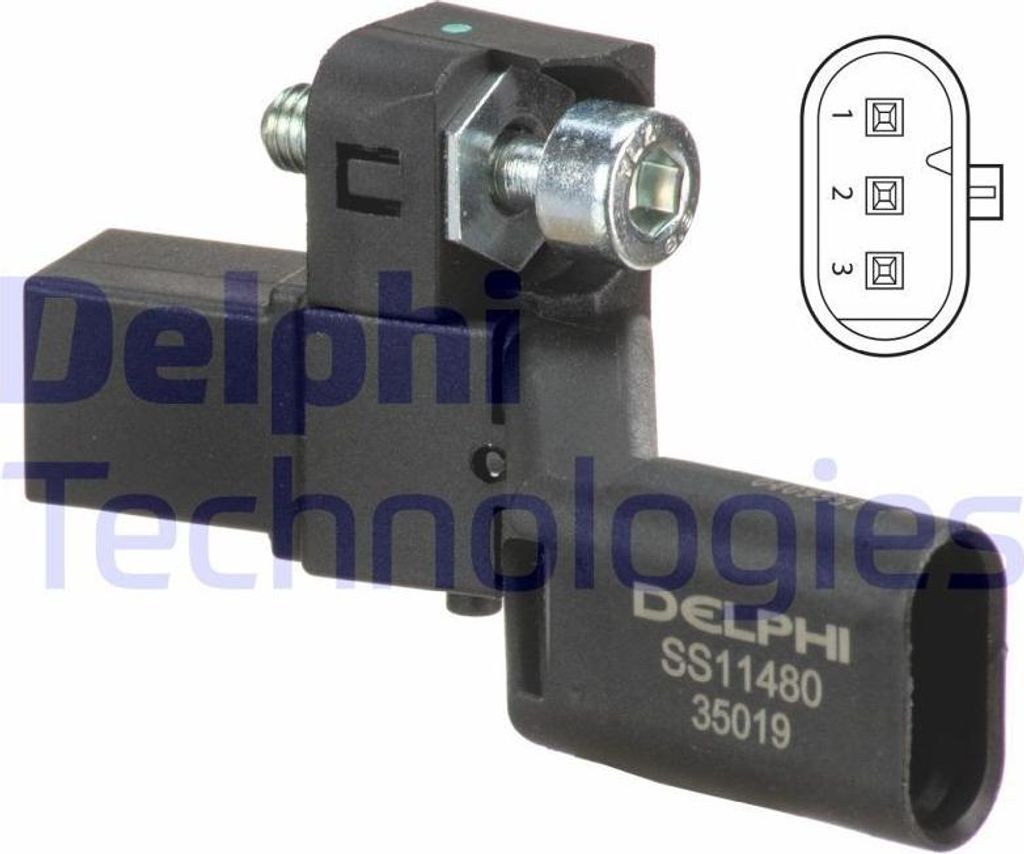 DELPHI SS11480 Kurbelwellensensor Impulsgeber für VW Golf VII Schrägheck (5G1, BQ1, BE1, BE2)