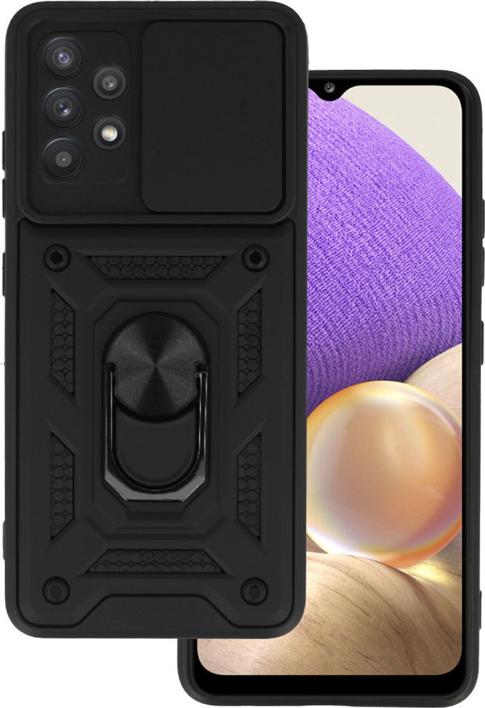 Tech-Protect Panzerschutzhülle für Samsung Galaxy A32 5G - Schwarz mit Kameraschutz KP24004
