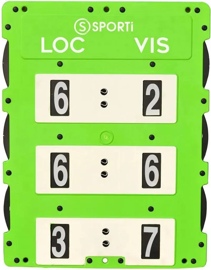 Tableau de score tennis Matchpoint Vert Sporti pour clubs et tournois