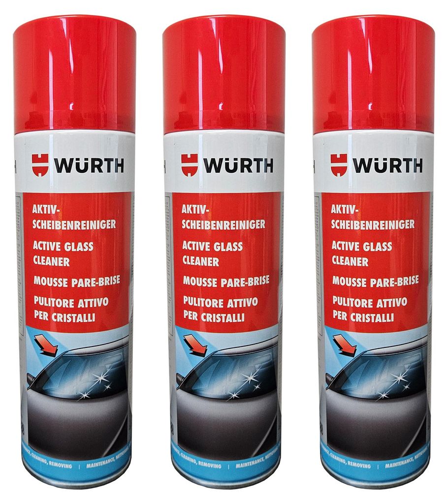 3 x Würth Aktiv Scheibenreiniger Dose 500 ml 089025 Produktbild 