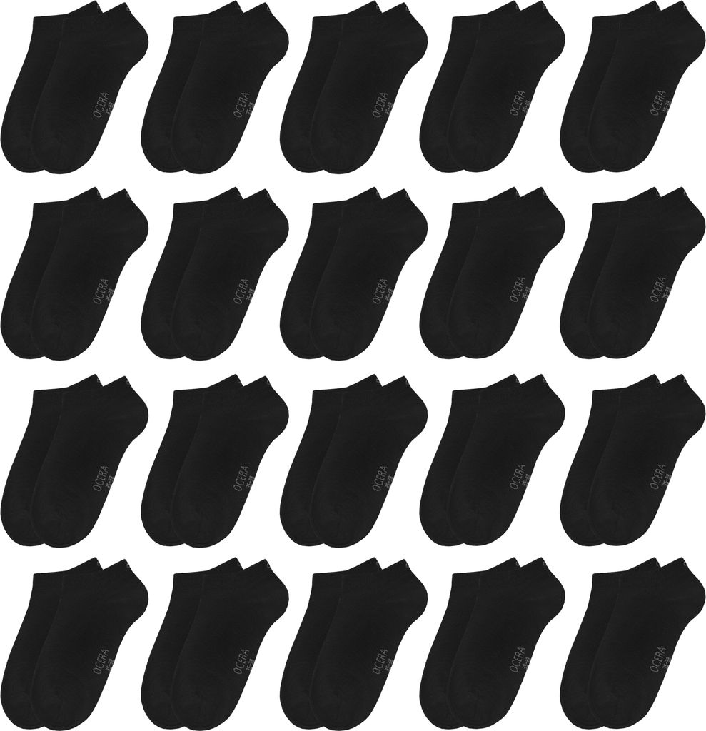 OCERA 20 Paar Kinder Sneaker Socken für Mädchen und Jungen Produktbild 