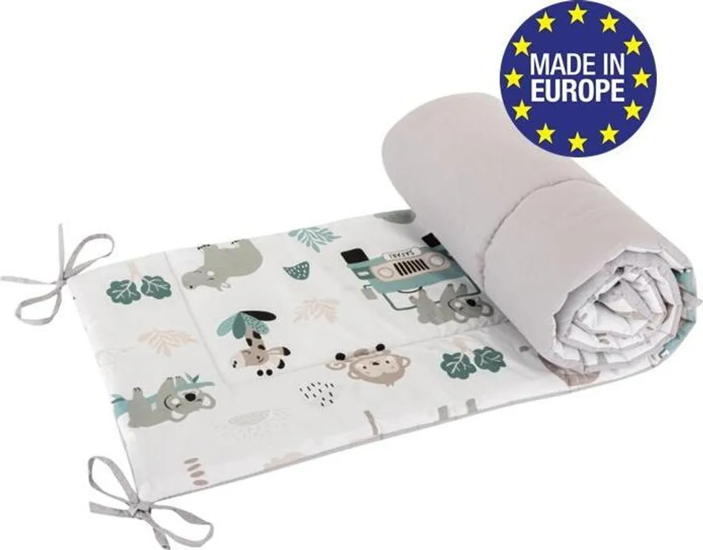 Mobile de Lit Bébé Zoo Gris Bomimi - Jouet d'Éveil Musical Suspendu