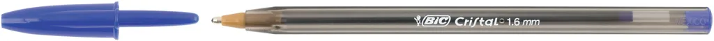 BIC 880656 Stylo Cristal Large Pointe 1.6 mm avec Encre Bleue Intense