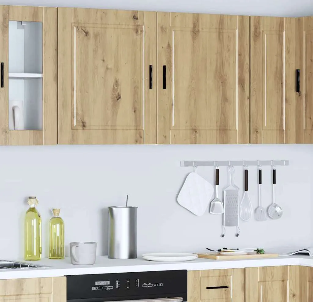 Pensili Cucina vidaXL 2 Pezzi Rovere Artisan: Organizzazione Garantita - 4