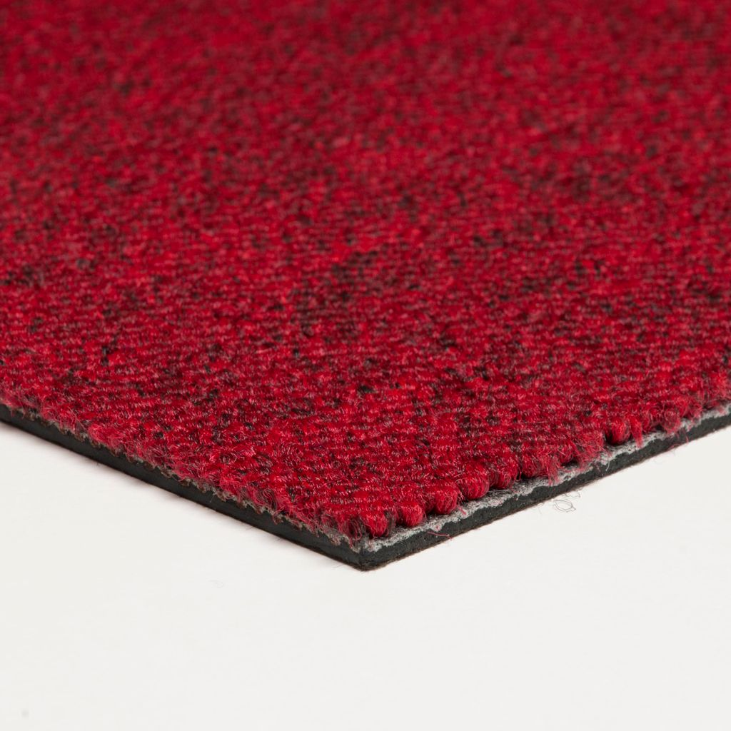 Teppichfliesen rot Schlingenteppich als Fliesen in 50x50 cm für Arbeitszimmer und Büro Teppichboden Fliesen als Schlingenware