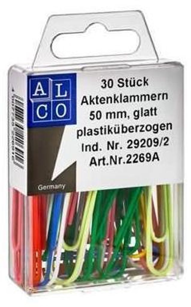 Actenklammer 30St Alc 2269A 50Mm Bunt Obrázok produktu 