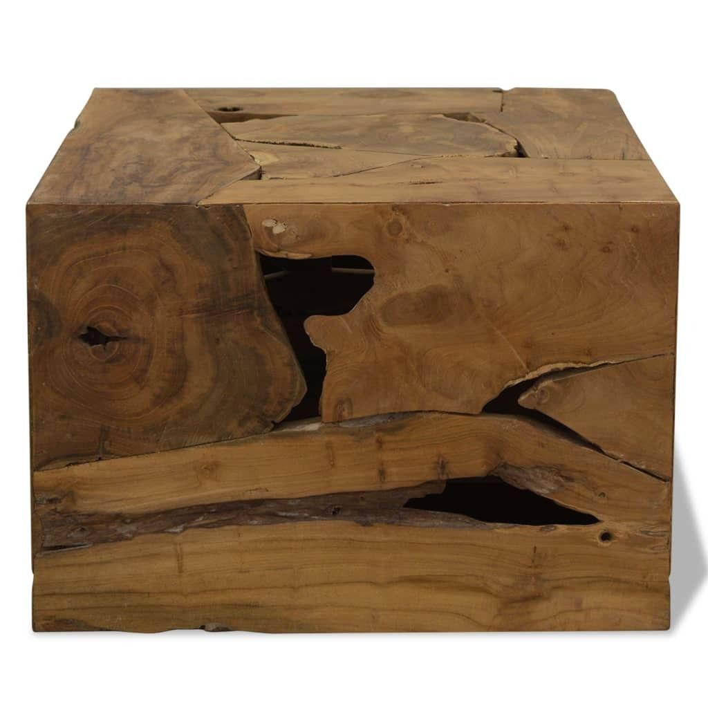 vidaXL Couchtisch 50x50x35 cm Teakholz Braun Produktbild 
