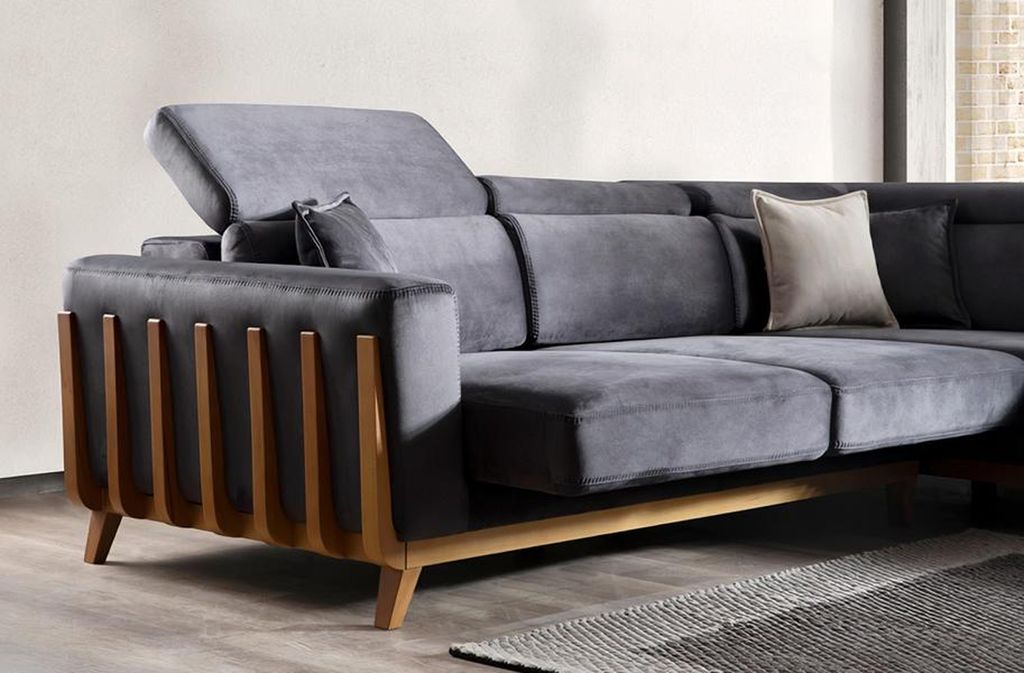 Wohnlandschaft Eckcouch Ecklounge Polsterecke Ecksofa Design Sofa Couch 305x250