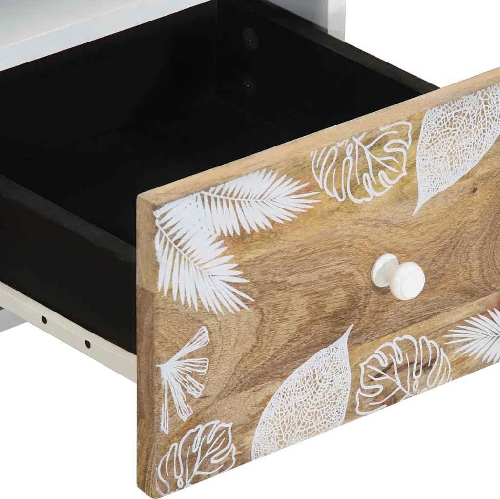 Mobiletto TV SYFAX™ Legno di Mango Massiccio 70x33,5x46 cm - 5